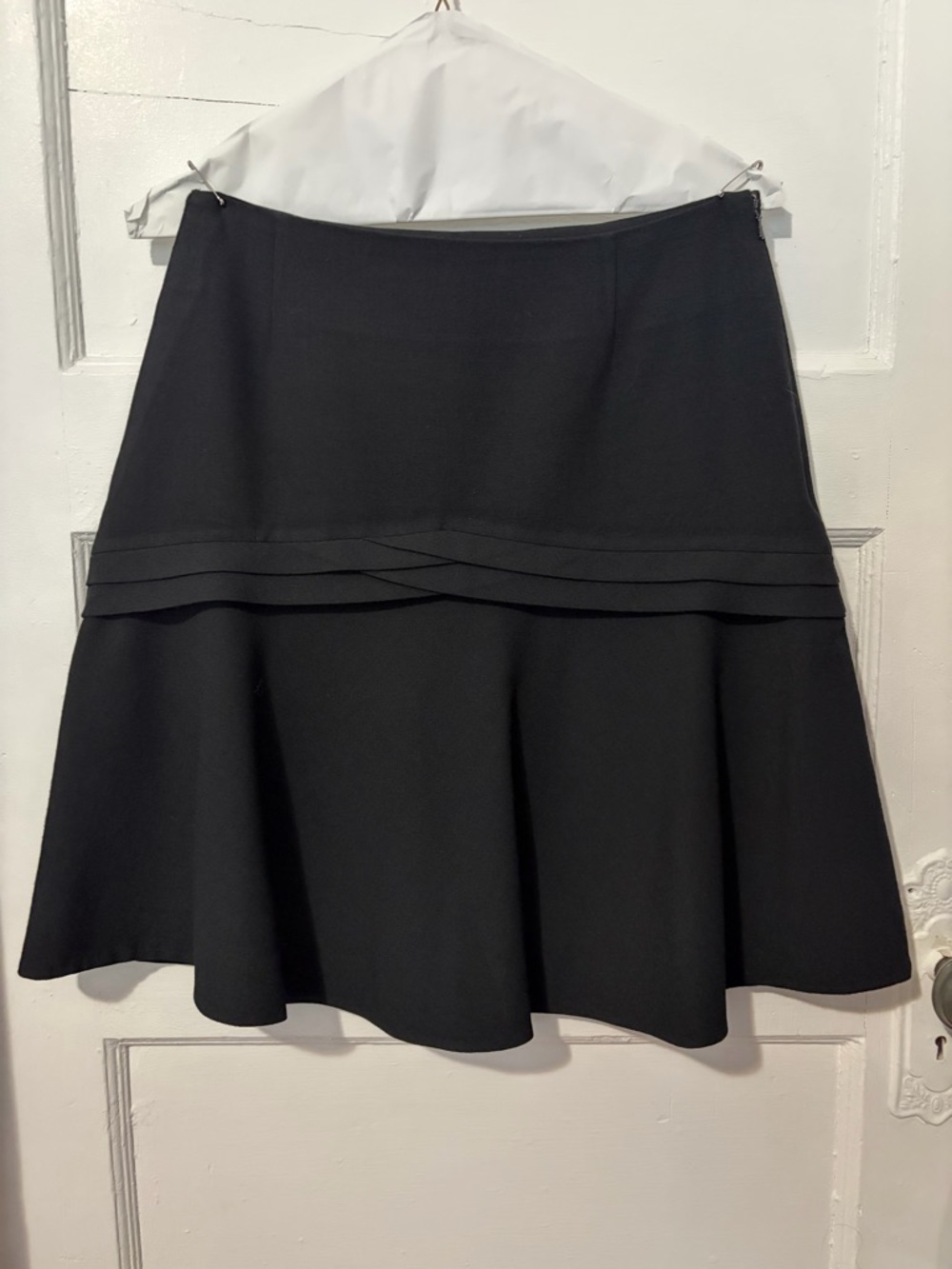 Brooks Brothers Black A-Line Mini Skirt